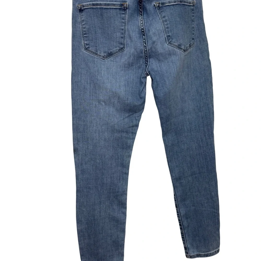 FRAME Women's Le Skinny de Jeanne‎ Crop Jeans Denim Blue Wash Size 28